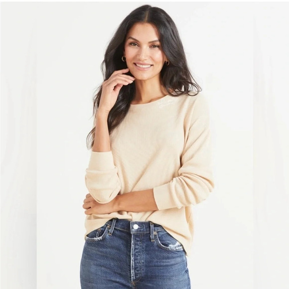 Sundry by Evereve Women’s Thermal Loved Shirt Size 2 Fits Approx Medium - Picture 2 of 11